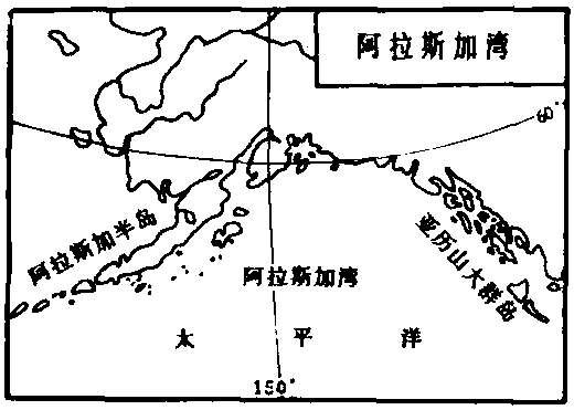 阿拉斯加湾地图图片